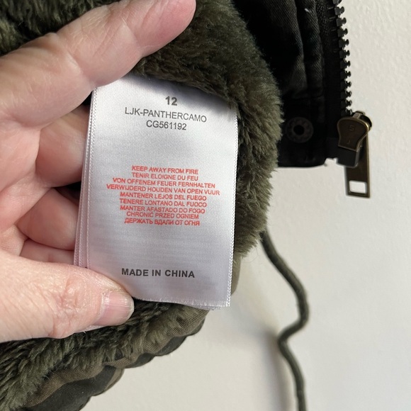 Brave Soul London size 12 Camo Jacket - Picture 4 of 5